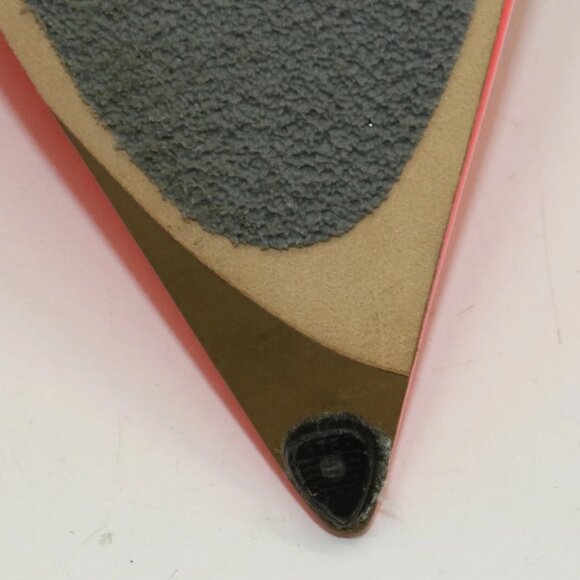 Christian Dior Neon Coral Patent Leather Lucite Heel Pumps EU 38 US 8 - Picture 15 of 16